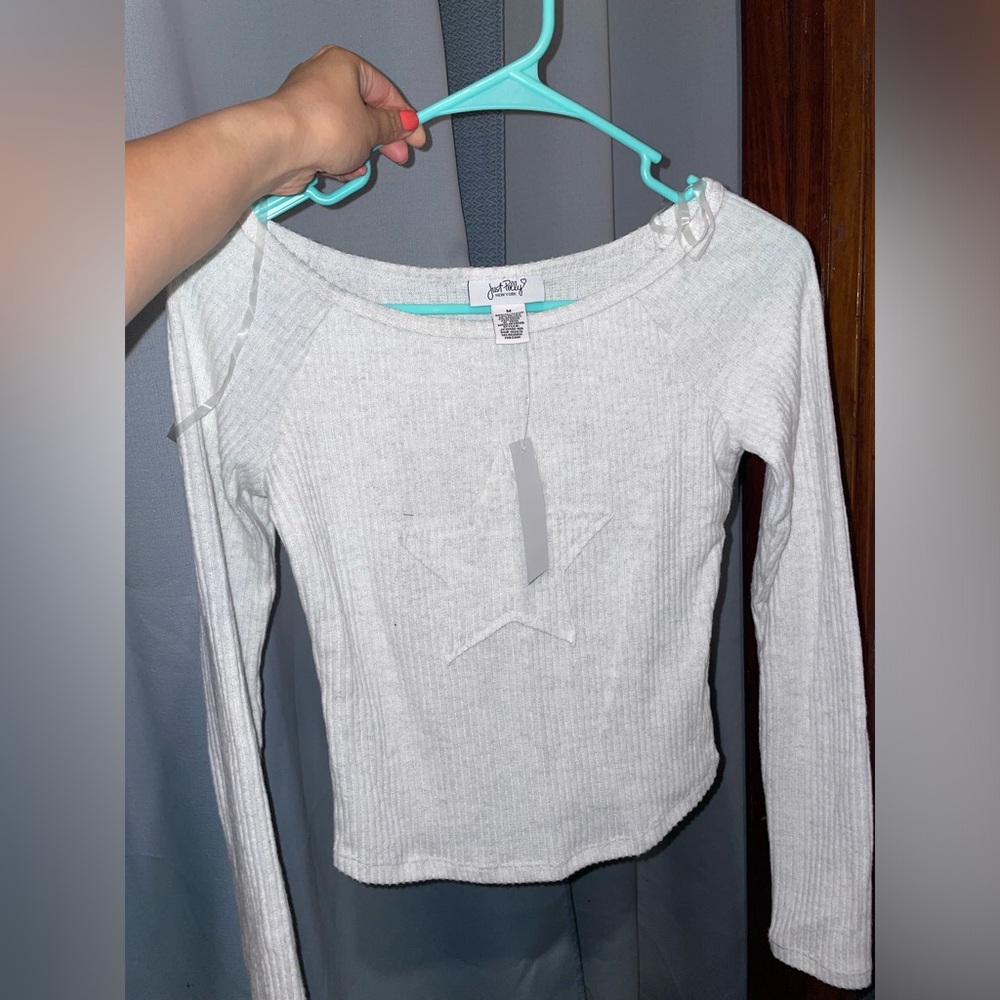 White Long Sleeve Top